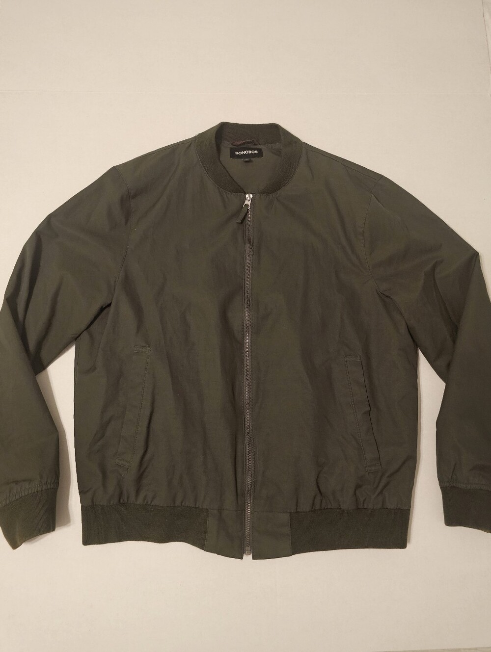 Bonobos Bomber Jacket Olive Green L